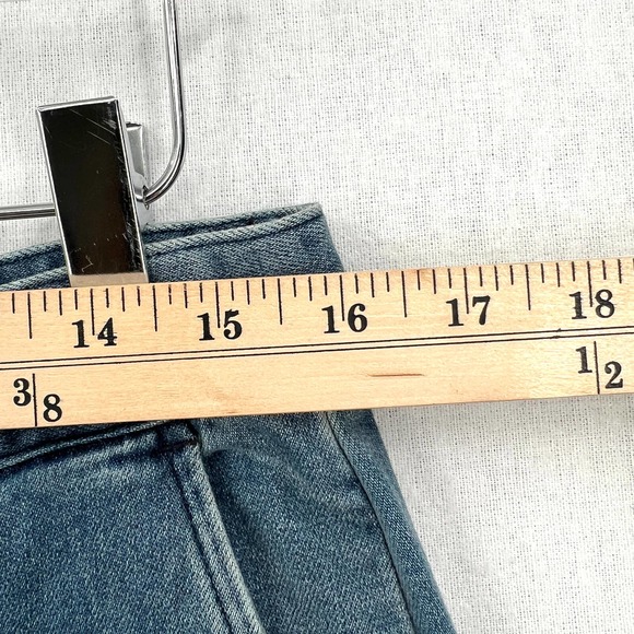 ENZA COSTA Pants Womens 29 Blue Straight Leg Denim Trouser Pant High Rise NEW - Picture 13 of 16